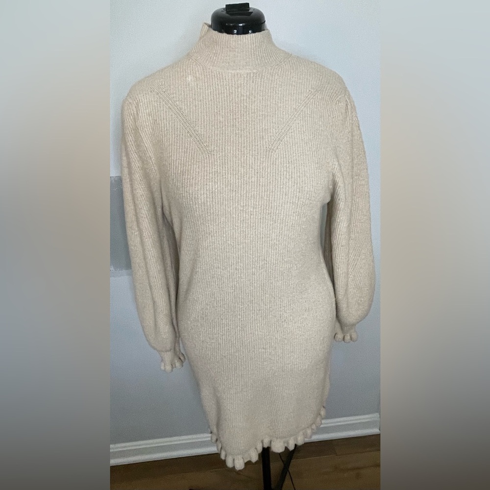 Miss Selfridge Cream Knit Dress